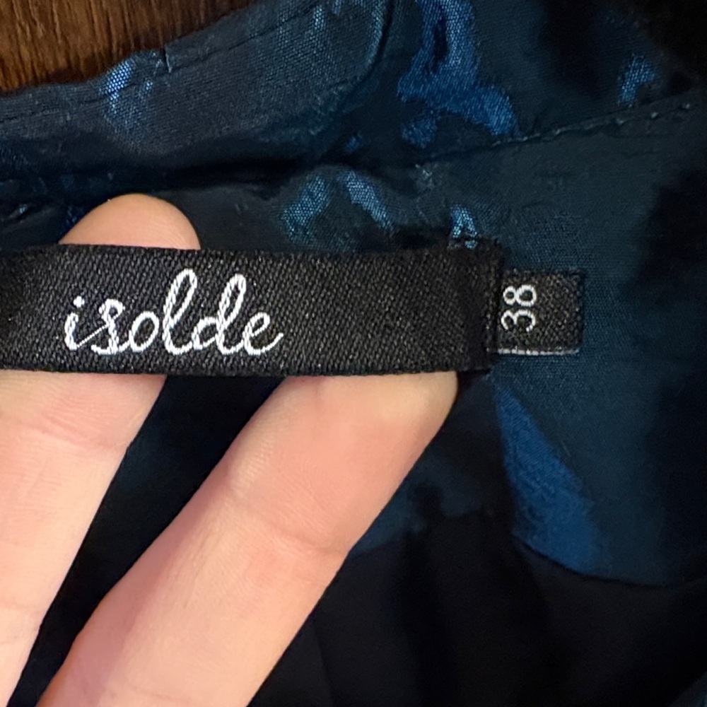 Satin Ruffle Jacket - Blue - Picture 2 of 5